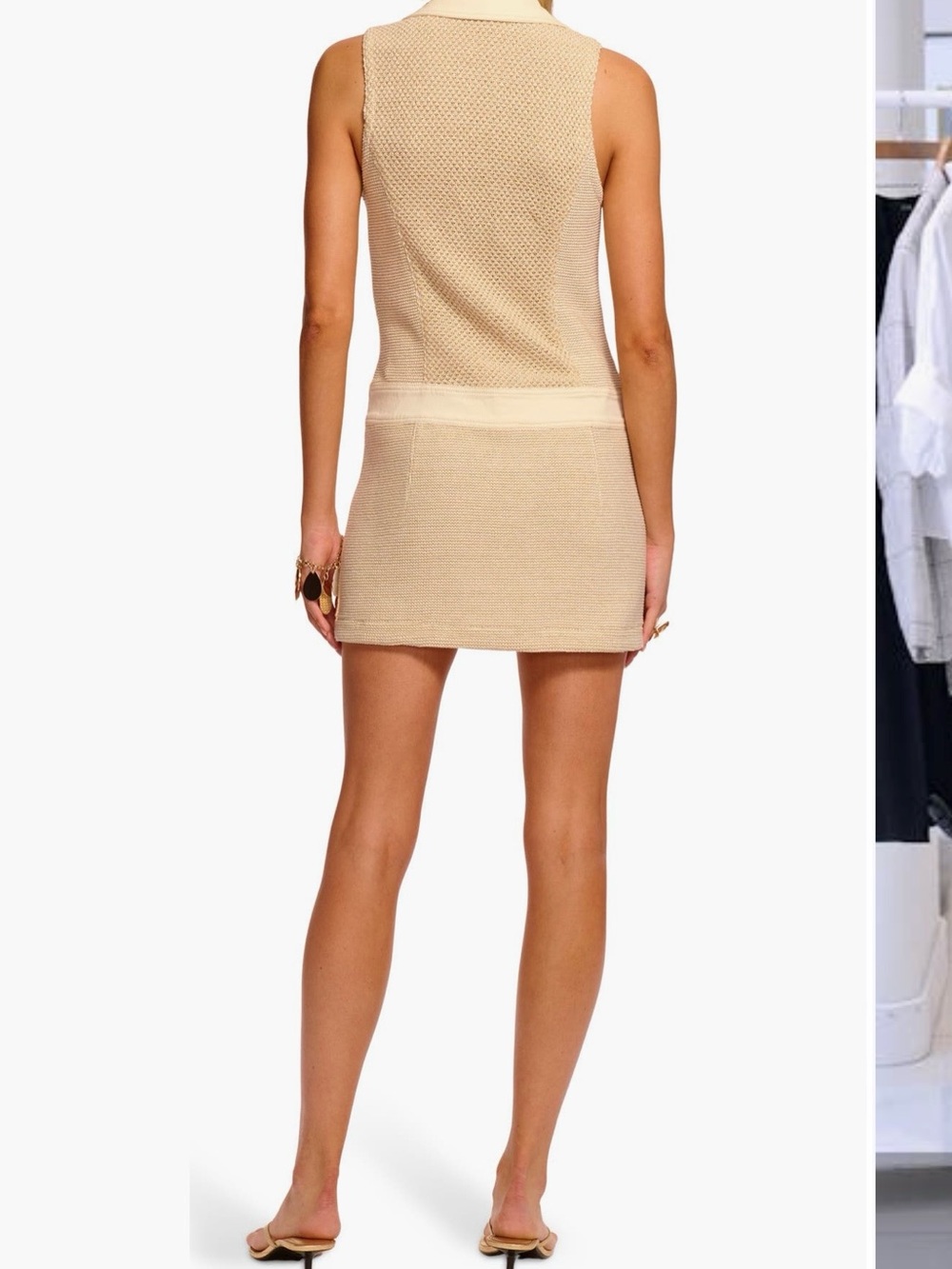 Ramy Brook Sarah Knit Minidress in Sandstone Tweed worn once - Picture 3 of 3